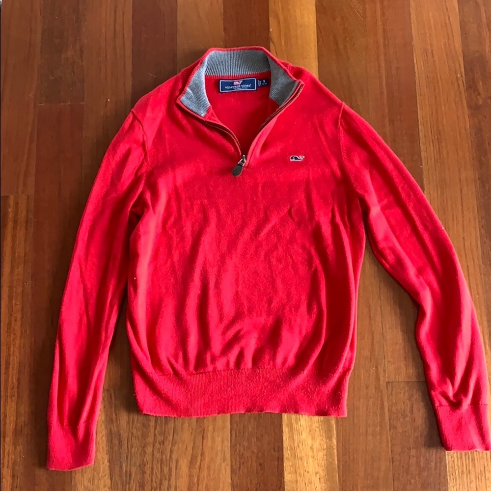 Boys Size S Vineyard Vines 3/4 Zip Up